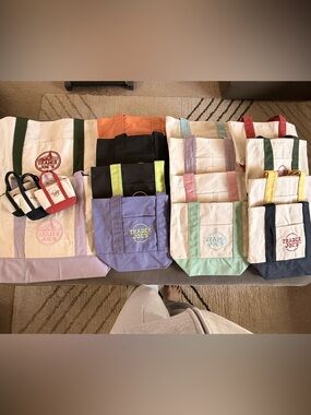 RARE! Complete set of Trader Joe’s, famous canvas tote bags! Open to Offers!
